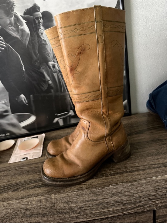 Frye Shoes - Vintage Frye boots long horn stitching